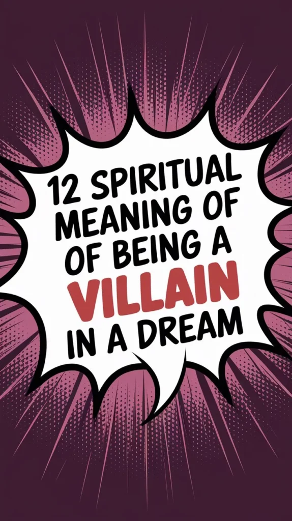 12 Spiritual Meaning of Being a Villain in Dream