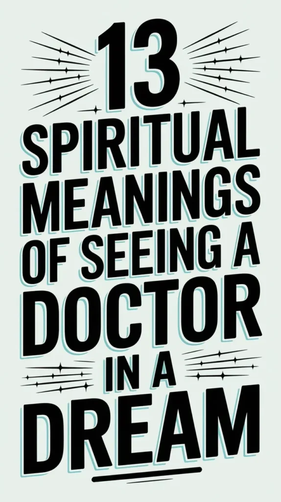 13 Spiritual Meanings of Seeing a Doctor in a Dream: Uncovering the Hidden Meaning