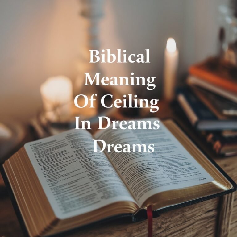 14 Biblical Meaning of Ceiling in Dreams: Exploring the Spiritual Connection