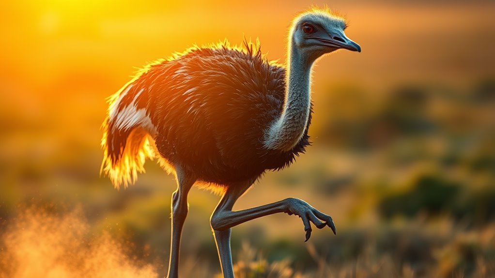 ostrich running spiritual significance