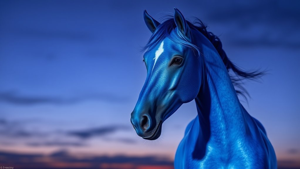 symbolism of blue horses