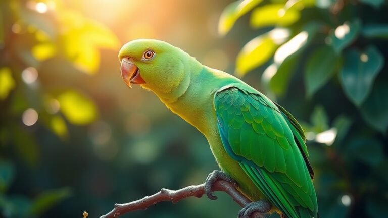 symbolism of green parrot