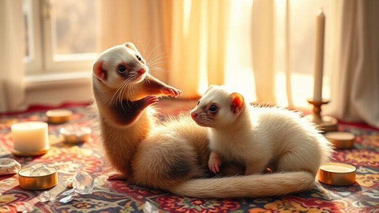 ferrets symbolize joy and curiosity