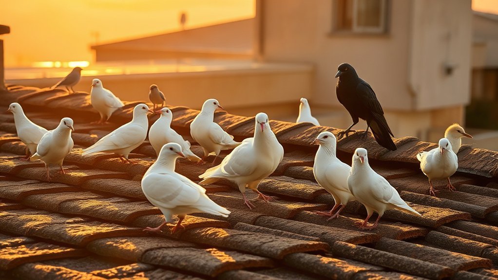 birds on roof symbolize spiritual meanings