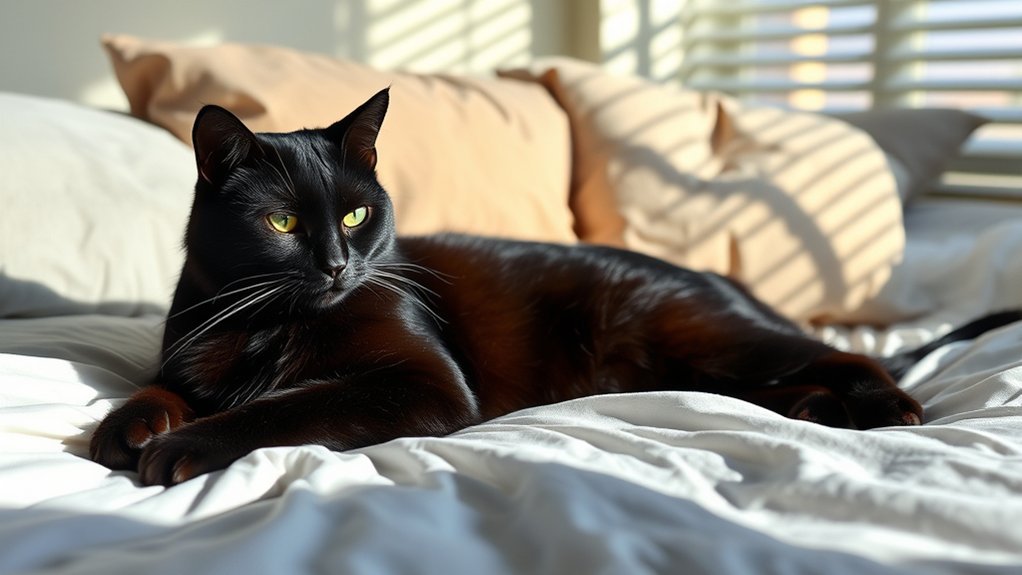 black cat bed spiritual symbolism