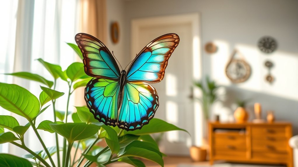 butterfly symbolizes divine messages