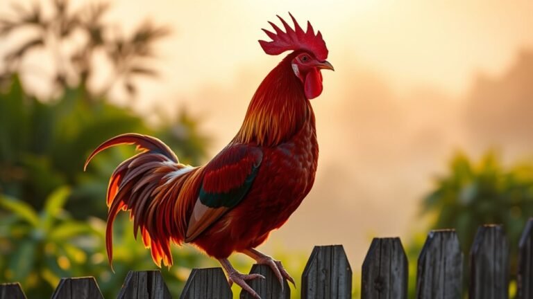 red rooster symbolizes spiritual awakening