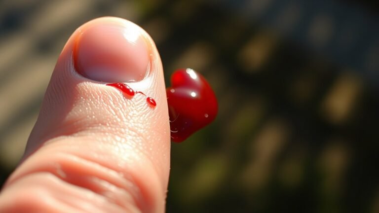 thumb bleeding spiritual sign