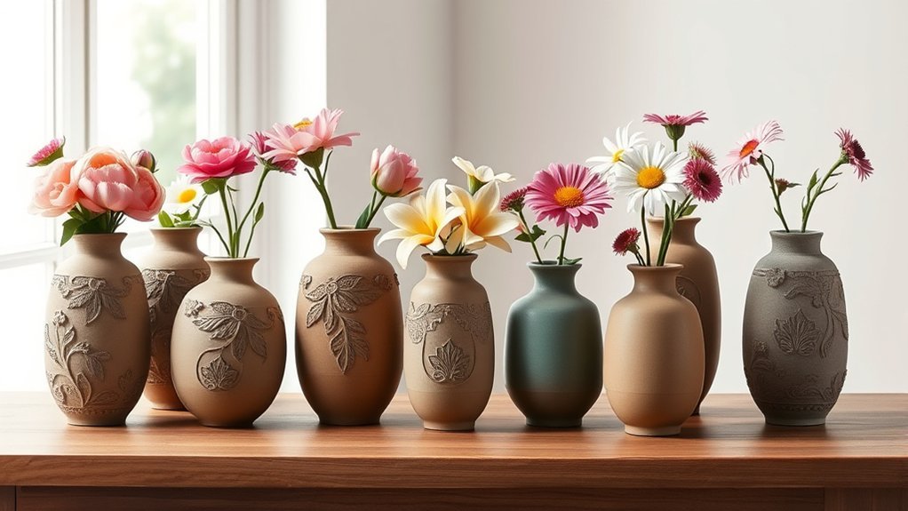 spiritual floral vases serenity